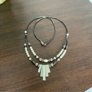 liquid silver Mother of Pearl necklace